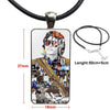 Michael Jackson We Are The World Glass Cabochon Pendant Necklace Rectangle Necklace For Lovers Friendship