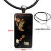 Michael Jackson We Are The World Glass Cabochon Pendant Necklace Rectangle Necklace For Lovers Friendship