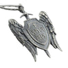 Michael Sword and Shield Angel Wings Wings Pendant Men's Vintage Necklace