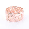 Fashion Brand alien Geometric Charm Elastic Bracelet Punk Rose Gold Color For Women Jewelry Wholesale