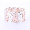 Fashion Brand alien Geometric Charm Elastic Bracelet Punk Rose Gold Color For Women Jewelry Wholesale