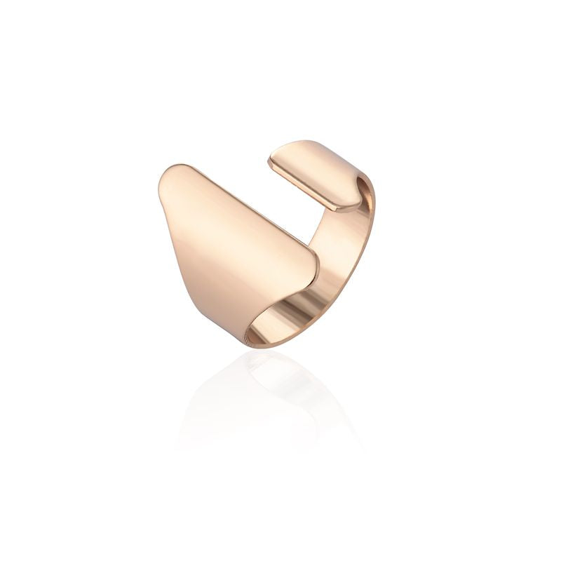 Min 1pc 2020 New Fashion Rings Gold and Silver Open Punk Big Dome Rings for Women Rings New Elegant Jewelry JZ072