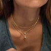 MinaMaMa Simple Y Shape Design Stainless Steel Thin Chain Crystal Pendant Necklace For Women Rhinestone Crystal Choker Jewelry