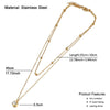 MinaMaMa Simple Y Shape Design Stainless Steel Thin Chain Crystal Pendant Necklace For Women Rhinestone Crystal Choker Jewelry