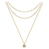MinaMaMa Simple Y Shape Design Stainless Steel Thin Chain Crystal Pendant Necklace For Women Rhinestone Crystal Choker Jewelry