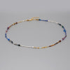 Minar Bohemian Multicolour Beaded Chokers Necklace for Women Girls Handmade Knit Bead Necklace Creative Accessories Gifts