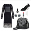 Mini Chain Sheepskin Rivet Tassel Crossbody Bag Casual Handbags Clutch Women Shoulder Bags