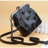Mini Chain Sheepskin Rivet Tassel Crossbody Bag Casual Handbags Clutch Women Shoulder Bags