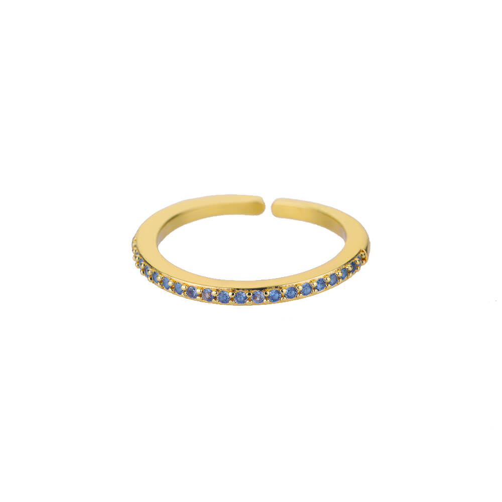 Mini Colorful Zircon Rings for Women Open Solid Band Stainless Steel Ring 2023 Trend  Engagement Wedding Jewelry anillos