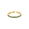 Mini Colorful Zircon Rings for Women Open Solid Band Stainless Steel Ring 2023 Trend  Engagement Wedding Jewelry anillos