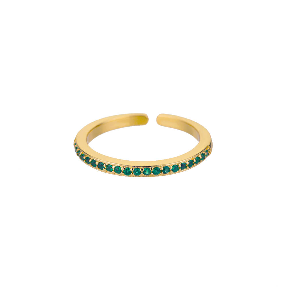 Mini Colorful Zircon Rings for Women Open Solid Band Stainless Steel Ring 2023 Trend  Engagement Wedding Jewelry anillos