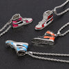 Mini Hip-hop Sneaker Pendant Necklace Cool Collar Male Street Style Rapper Cute Necklace Christmas Gift