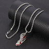 Mini Hip-hop Sneaker Pendant Necklace Cool Collar Male Street Style Rapper Cute Necklace Christmas Gift