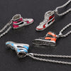 Mini Hip-hop Sneaker Pendant Necklace Cool Collar Male Street Style Rapper Cute Necklace Christmas Gift For Friend