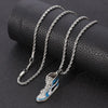 Mini Hip-hop Sneaker Pendant Necklace Cool Collar Sports Shoes Necklaces Jewelry With Box Chain For Him Gift