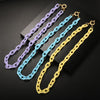 Minimalist Acrylic Link Chain Necklace Fresh Colorful Choker For Women Cute Necklace Jewelry Gift