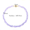 Minimalist Acrylic Link Chain Necklace Fresh Colorful Choker For Women Cute Necklace Jewelry Gift