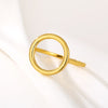 Minimalist Circle Rings for Women Stainless Steel Ring Adjustable Geometric Round Knuckle Rings Jewelry bague femme