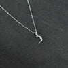 Minimalist Cross Moon Pendant Necklace Women Bohemian Metal Jewelry Silver Color Chain Choker Female Party Gift Bijoux Collares