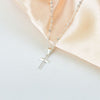 Minimalist Cross Moon Pendant Necklace Women Bohemian Metal Jewelry Silver Color Chain Choker Female Party Gift Bijoux Collares