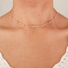 Minimalist Elegant Metal Beads Pendant Necklace Choker Charms Chain Gold Silver Color Simple Style Jewelry For Women Gir