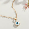 Minimalist Evil Eye Pendant Necklace Collar For Women Thin Link Chain Mini Blue Eye Choker Turkish Lucky Jewelry Gifts