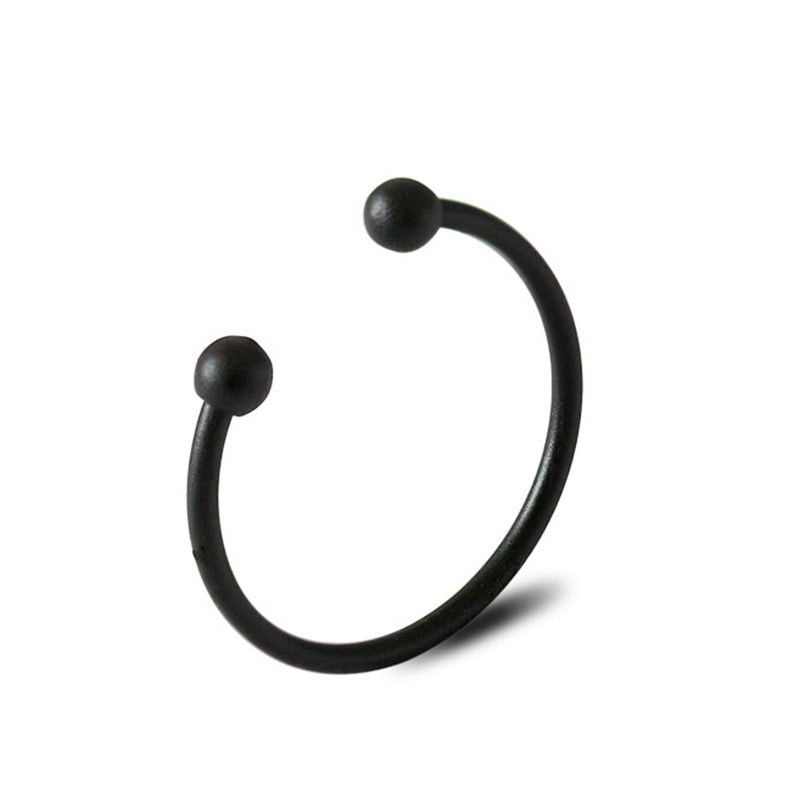 Minimalist Gold Color Simple Delicate Rings Gold Filled Two Ball Open Adjustable Young Girl Skinny Thin Midi Jewelry Ring