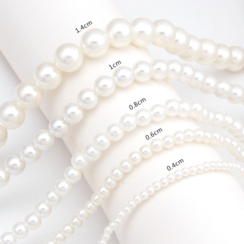 Minimalist Imitation Pearl Choker Necklace For Women Jewelry Bridesmaid Chain Necklace Jewelry
