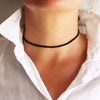Minimalist Seed Beads Necklaces Women Chic Black String Beaded Neck Chain Choker Necklace Jewelry Charms Femme Collar
