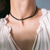 Minimalist Seed Beads Necklaces Women Chic Black String Beaded Neck Chain Choker Necklace Jewelry Charms Femme Collar