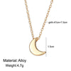 Miss JQ  Cute Small Moon Chokers Necklace for Women Gold Accessories Collares Moon Phase Clavicle Chains Necklaces Bijoux Gift