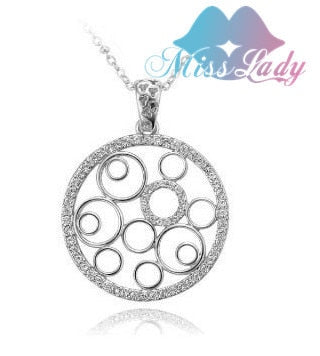 gold necklace & Pendant Couple matching Chokers Chains Fashion Crystal Hollow Round Heart pendants necklaces MLY4289