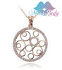 gold necklace & Pendant Couple matching Chokers Chains Fashion Crystal Hollow Round Heart pendants necklaces MLY4289