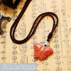 Mix Color Natural Stone Butterfly Shape Charm Pendant Fit Necklace For Jewelry Making DIY 4*3cm Nylon rope pendant Long Necklace