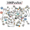 Mixed Random Delivery Rainbow Style Beads Charms Fit Original Bracelets Necklace For Women Kids DIY Jewelry Making