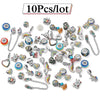 Mixed Random Delivery Rainbow Style Beads Charms Fit Original Bracelets Necklace For Women Kids DIY Jewelry Making