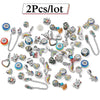 Mixed Random Delivery Rainbow Style Beads Charms Fit Original Bracelets Necklace For Women Kids DIY Jewelry Making