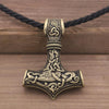 Mjolnir Thor Hammer Pendant Talisman Amulet Jewelry Viking Necklace Men Accesorios Neckless Mujer