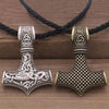 Mjolnir Thor Hammer Pendant Talisman Amulet Jewelry Viking Necklace Men Accesorios Neckless Mujer