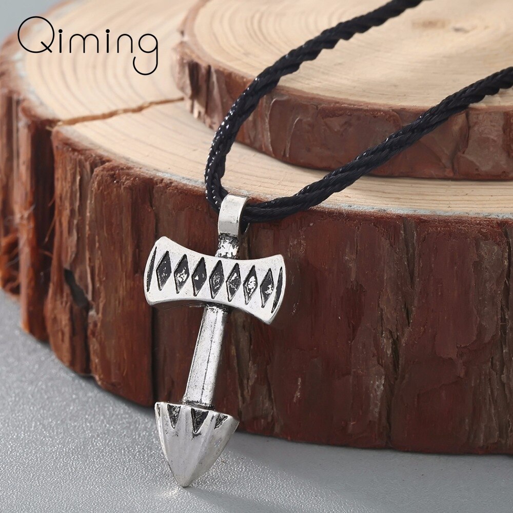 Mjolnir Vintage Women Statement Necklace Axe of Peru Thor's Hammer Mjollnir Viking Scandinavian Pendant Men Jewelry Accessories