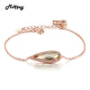 MBHI010 Luxury Big Natural Gemstone Citrine Bracelets $ Bangle 925 Sterling Silver Fine Jewelry Rose Gold Plated For Women