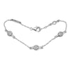 Modern LovePods Bracelets with Clear CZ 100% 925 Sterling Silver Jewelry