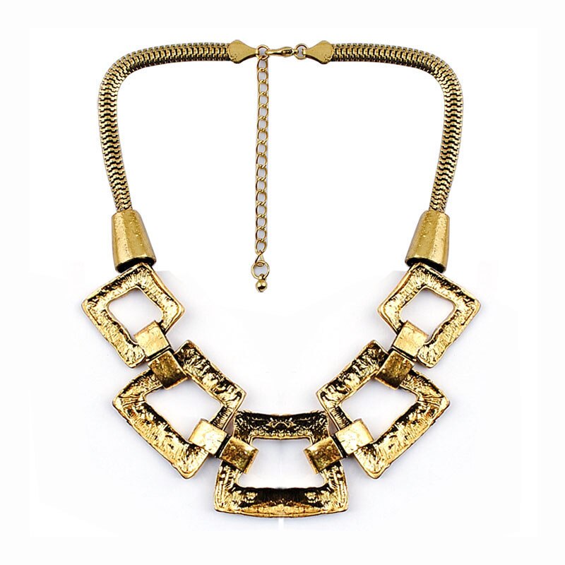 Modern Vintage Necklace Popular in Europe and Luxurious Atmosphere Alloy Plating Clavicle Chain Necklace Jewelry