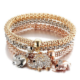 2020 New Fashion Bracelets Bangles Jewelry Gold Color Chain Bracelet Round Hollow Charm Bracelets For Women