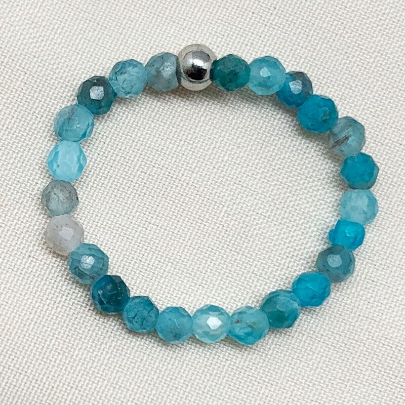 Momiji Bohemian Bead Rings Section Multi Color Natural Stone Jewelry Handmade Gifts Women Girls Wedding Rings Elastic Adjustable