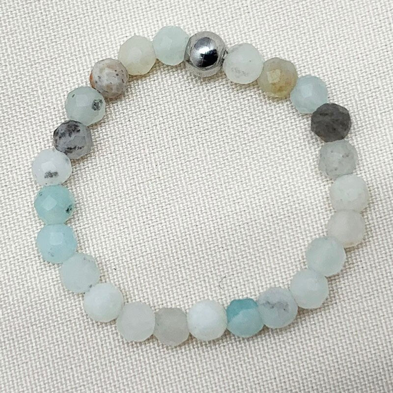 Momiji Bohemian Bead Rings Section Multi Color Natural Stone Jewelry Handmade Gifts Women Girls Wedding Rings Elastic Adjustable