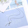 Moon Necklace For Women Tassels Pendant 925 Stamp Silver Color Korean Chain  Quality Jewelry Aesthetic Accessories
