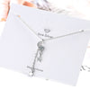 Moon Necklace For Women Tassels Pendant 925 Stamp Silver Color Korean Chain  Quality Jewelry Aesthetic Accessories