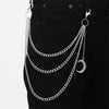 Moon Pendant Chain On The Jeans Pants Women Punk Keychains for Men Egirl eBoy Harajuku Grunge  Accessories