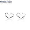 Moon & Piano 925 Sterling Silver snowflake Stud Earrings Romantic Fine Jewelry For Girls 2020 Bridal Bridesmaid Jewelry